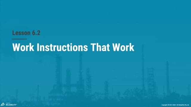 Work Instructions that Work