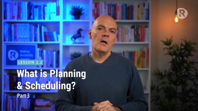 Planning vs Scheduling
