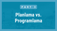 Planning vs Scheduling
