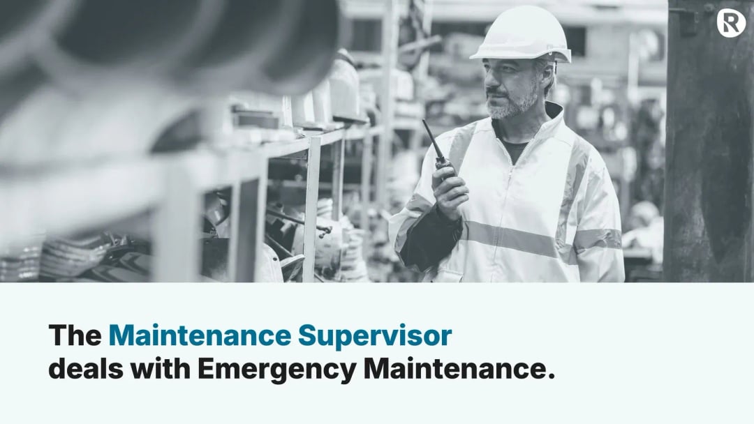 Maintenance Supervisor deals with emergency maintenance