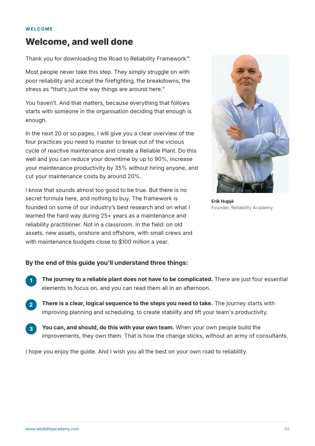 Welcome page, introducing the guide and its author