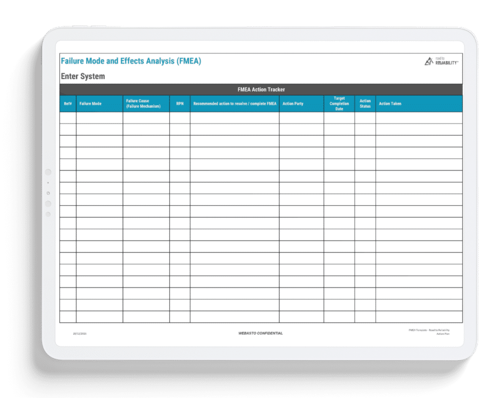 FMEA template - download our easy to use template now